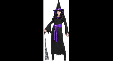 Heksen jurk voor dames paars