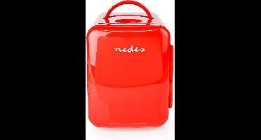 Nedis - Mini koelkast 6 l Rood