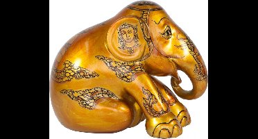 Elephant Parade - Dheva Tong - Handgemaakt Olifanten Beeldje - 20cm