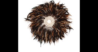 Safaary - De Coastal Juju Muurdecoratie - Zwart Bruin - M