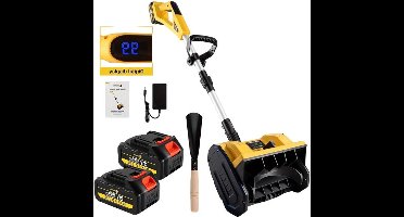 Draadloze Elektrische Sneeuwschep – Sneeuwruimer – Sneeuwverwijderaar – Accu Sneeuwschep – Telescopische Sneeuwschop – 2 x 4000mAh Batterijen – Inklapbaar En Lichtgewicht