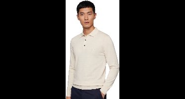 Hugo Boss polo lange mouw creme