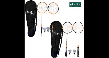 SportX badmintonset - 3 ster kwaliteit - FSC houten rackets.