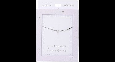 Depesche ketting J zilver - sieraden cadeau voor kinderen.