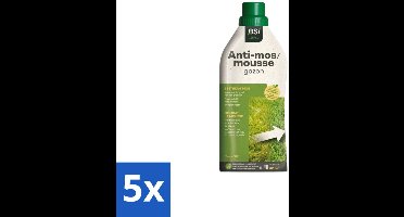 BSI – MossOff Gazon – Mosbestrijding – 1 L - Bulkverpakking - 5 stuks