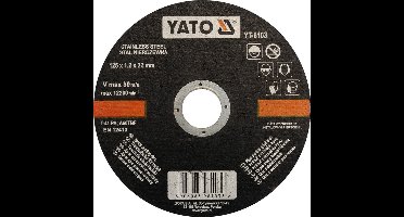 Yato - Doorslijpschijf - Roestvrij Staal - 125x1,2x22 mm