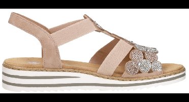 Rieker Sandalen Plat Sandalen Plat - Roze - Maat 37