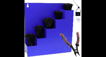 Quadrios 24CA456 24CA456 Assortiment kabelbinders 100 mm, 150 mm, 200 mm, 250 mm, 300 mm 3.6 mm Zwart 1022 onderdelen