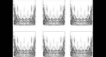 Mammoet - Rose - Waterglas - 6 stuks - 33 cl - Transparant glas - Glazenset