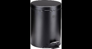 Dirt Devil Pedaalemmer 5 Liter - Prullenbak Badkamer - RVS - Zwart