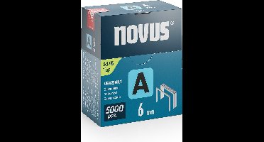 Novus Tools 042-0761 Nieten met fijn draad Type 53 5000 stuk(s) Afm. (l x b) 6 mm x 11.3 mm