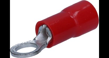 100 stuks Cembre RF-M3.5 ringkabelschoenen geïsoleerd M3,5 rood 0,25-1,5 mm² I industriële kwaliteit