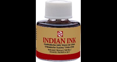 Oost-Indische inkt Talens zwart 11ml | 3 stuks