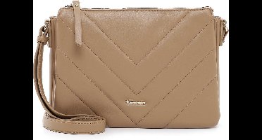 Tamaris Schoudertas Madlin Handbag with Zipper Taupe