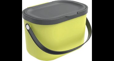 Rotho Albula afvalscheiders - GFT afvalbak - 3,2L - gerecycled materiaal - lime groen