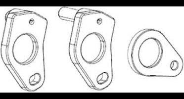 Zebra Kit Retainers for Rollers ZT60