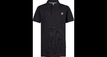 Petrol Industries - Jongens Klassieke Polo Flaming - Zwart - Maat 140