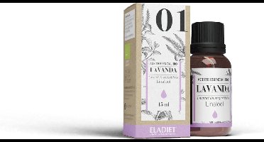 Bio lavendel essentie 15 ml etherische olie (Lavendel)|Bio lavender essence 15 ml of essential oil (Lavender)|Essence de lavande bio 15 ml de huile essentielle (Lavande)
