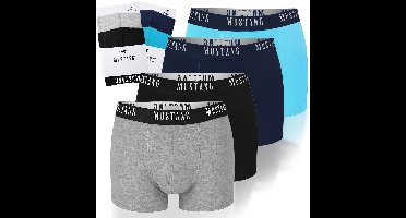 Mustang Serie - Heren Boxershort Set - 4 Stuks - Katoen Logo - Maat M