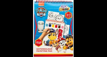 Paw Patrol Water Verfset Boek - incl Kwast