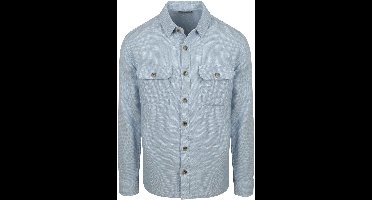 Suitable Overshirt Structure Lichtblauw - Maat XL - Heren