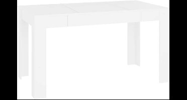 Sierra Eettafel, Eettafel 140x74,5x76 cm bewerkt hout wit