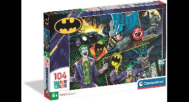 Clementoni - Kinderpuzzel - 104 Stukjes - Batman - Puzzel Vanaf 6 Jaar