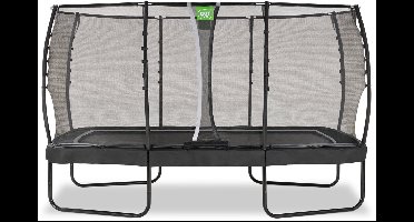 EXIT Allure Premium Trampoline 244x427cm - Op Poten - Rechthoekig - Trampoline Buiten - Voor Kinderen - Zwart