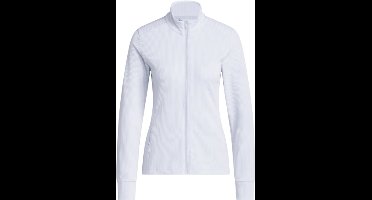 Adidas Dames W Textured Golfvest Lichtblauw