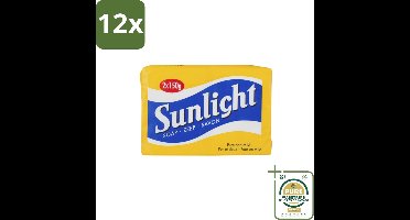 Sunlight – Huishoudzeep – Klassiek – 150 g - Voordeelverpakking - 12 stuks - Was - Schoonmaken