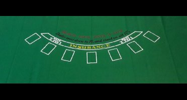 HOT Sports + Toys Black Jack kleed - 180x90cm vilt voor kaartspellen