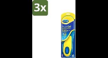 3 x Scholl - Inlegzolen - ActivGel - Maat 35.5 - 40.5 - 1 Paar Inlegzolen - Inlegzolen Voeten - Voetcomfort - Schokdemping - Voetondersteuning - Activgel Inlegzolen