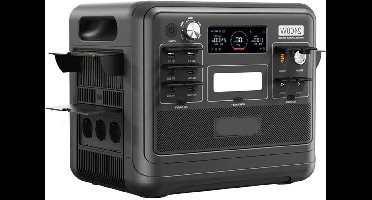 F2400 Draagbare Zonne-Generator – Power Station – Portable Accu – Noodstroomvoorziening – Zonne-Accu – 2048Wh Capaciteit – 2400W Zuivere Sinusgolf Uitgang