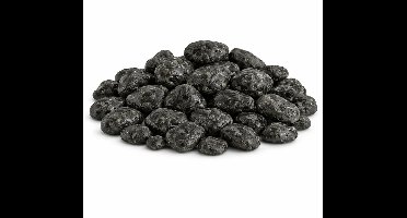 Home & Styling decoratie stenen - 2x - groot - 650ml - antraciet mix - hobby steentjes - sier stenen