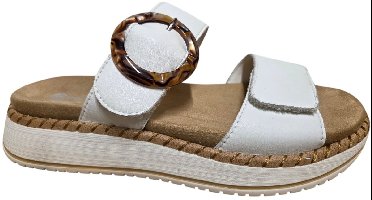 Remonte D3J51-80 Slippers Wit Leer Dames - Wit - 39