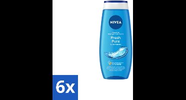 NIVEA Douchegel Fresh Pure 250 ml - Voordeelverpakking - 6 stuks