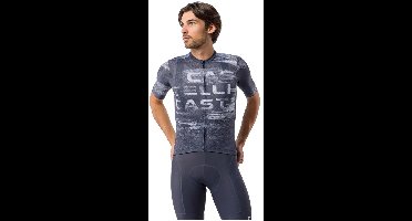 Castelli Stratus Logo Korte Mouw Wielertrui Blauw XL Man