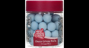 FunCakes Choco Crispy Balls - Mat Blauw - 130g - Eetbare Taartdecoratie - Taarttoppers - Chocolade Decoratie