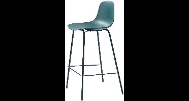 Barstoel Petrol - Zithoogte 67cm - 48x40,5x92,5cm - Set van 2