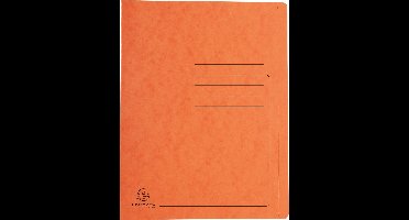 Exacompta 25x Snelhechtmap in glanskarton 355g - A4 - Oranje - 39994E