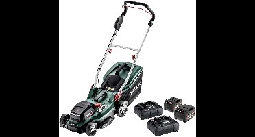 Metabo Tuinapparatuur - 36 V ACCU grasmaaier, werkbreedte 36 cm, 2x accu 5,2 Ah Li-Power, 2x lader 601716650