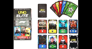 Mattel Games – UNO Elite F1 – Kaartspel – 112 kaarten – Holografisch