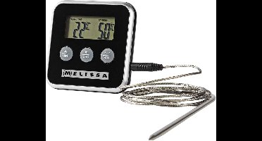 Melissa 16310241 - Vleesthermometer, tot 250°C, Alarm timer, LCD-scherm
