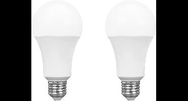 Spectrum LED Lamp A60 E27 - 18W - 230V - 1800 Lumen - 6000K Koud Wit - Ø60mm - Voor Plafondlamp, Tafellamp of Vloerlamp - 2 stuks