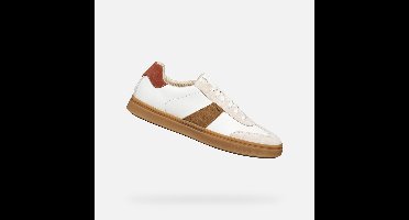GEOX BALTMOORE HEREN Sneakers - WIT/BRICK - Maat 44