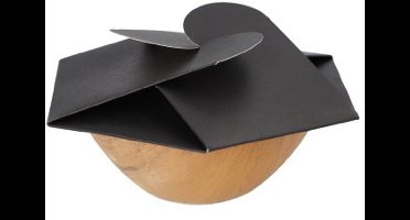 25 Schalen, Palmblad rond 300 ml Ø 15 cm · 5,5 cm mit separatem Flower-Lid