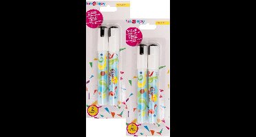 Svenska Living raam/spiegelstiften - 4x stuks - wit - kunststof - afwasbaar