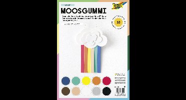 Rubberplaat | 2 mm | Pak Ã  10 vel assorti