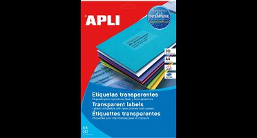 Weerbestendige etiketten, 99,1 x 67,7 mm, transparant