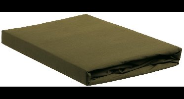 Ambiante Katoen - Hoeslaken - 70x200 - Olijfgroen